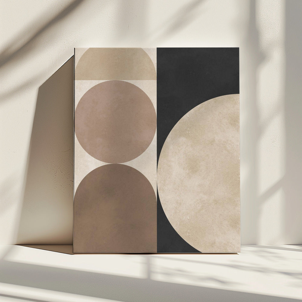 Brown geometry 5 | Canvas