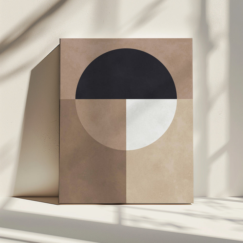 Brown geometry 7 | Canvas