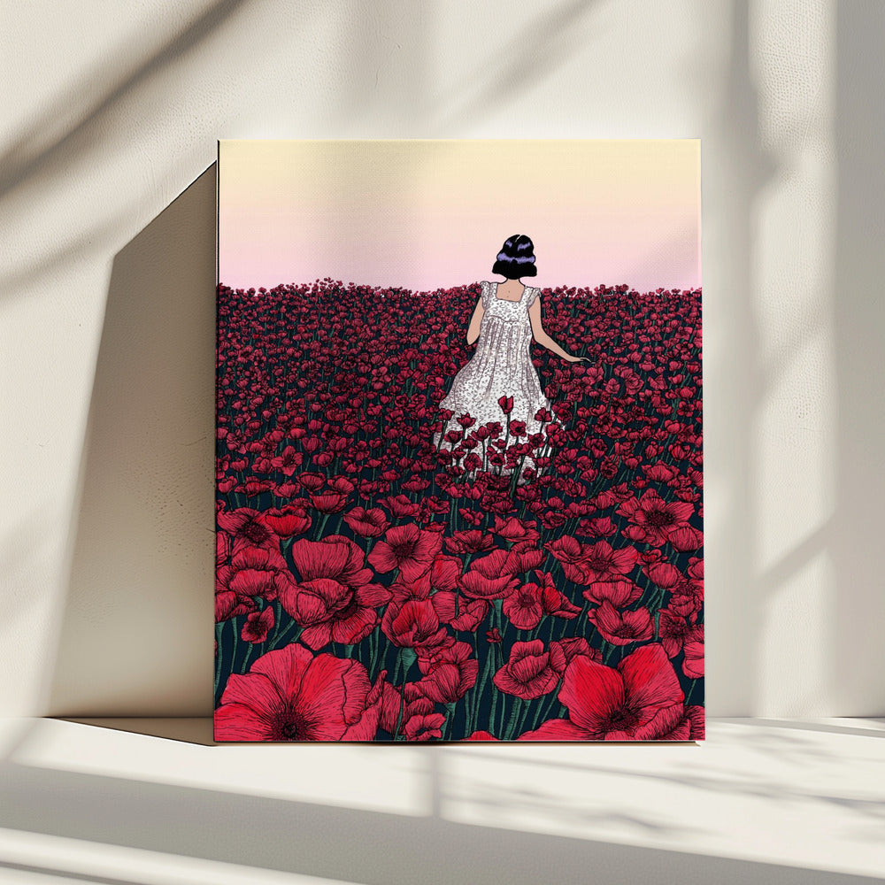 Field of Poppies Original Colour Copy 2 | Canvas