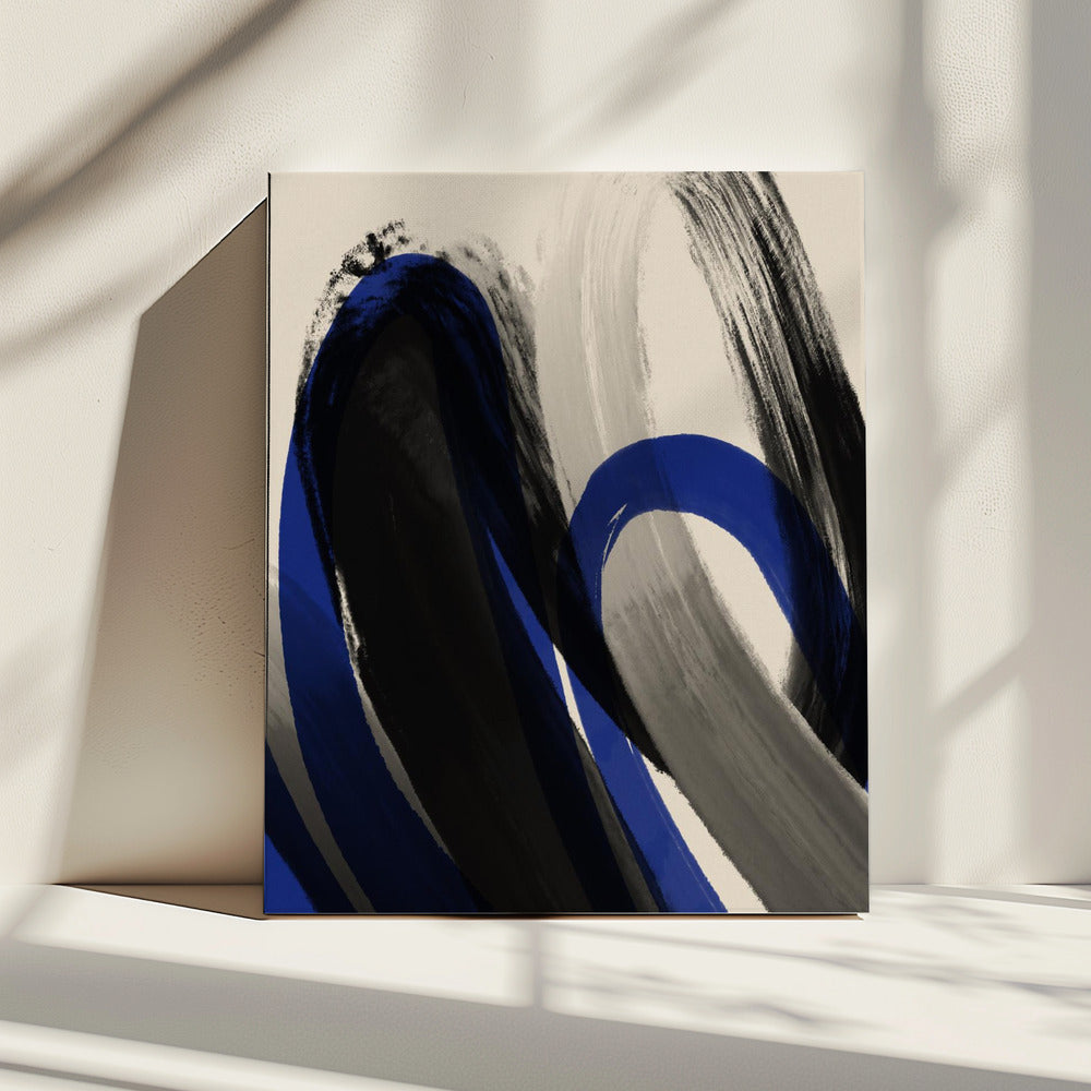 Bold Brush Whirls | Canvas