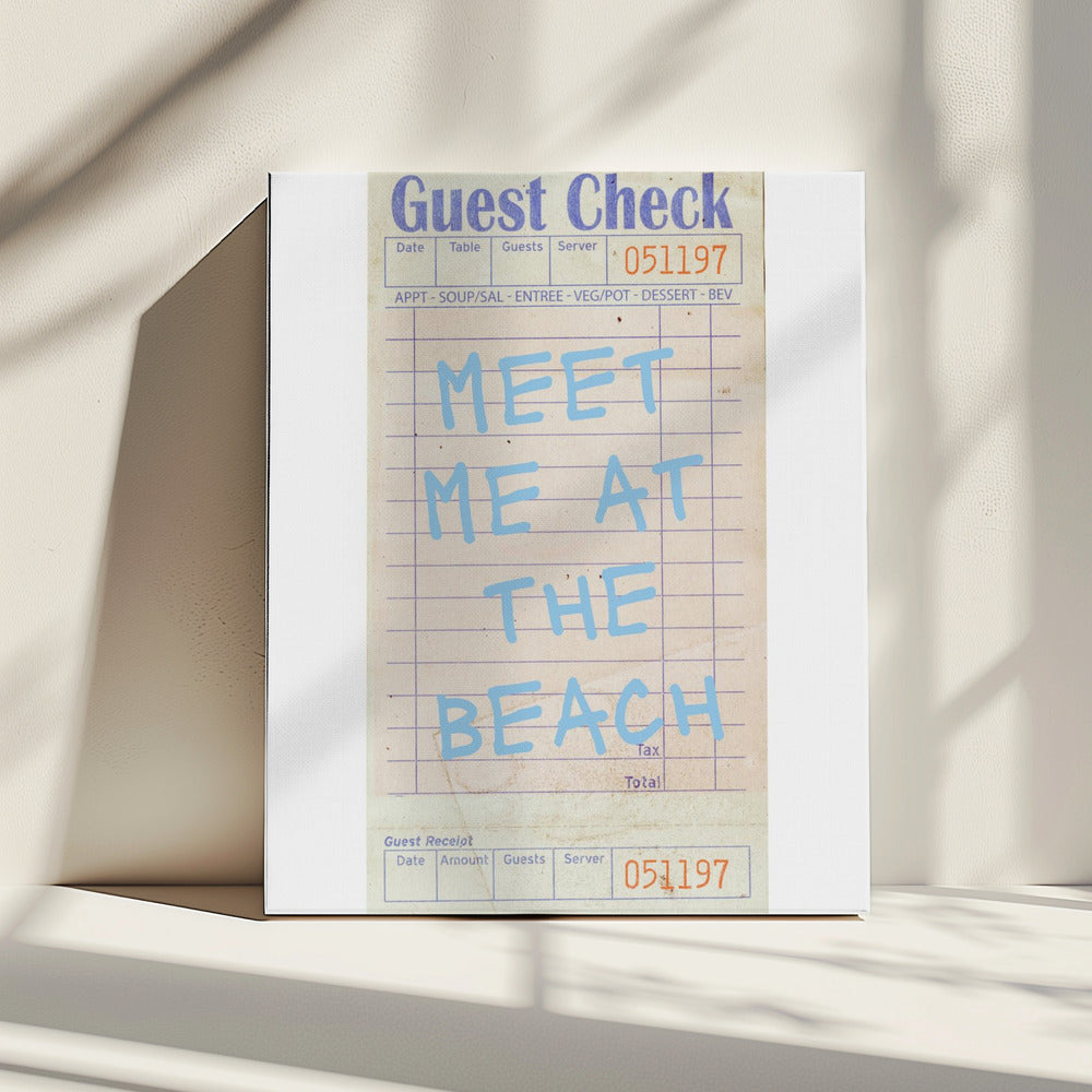 Meet Me At the Beach   Blue | Canvas