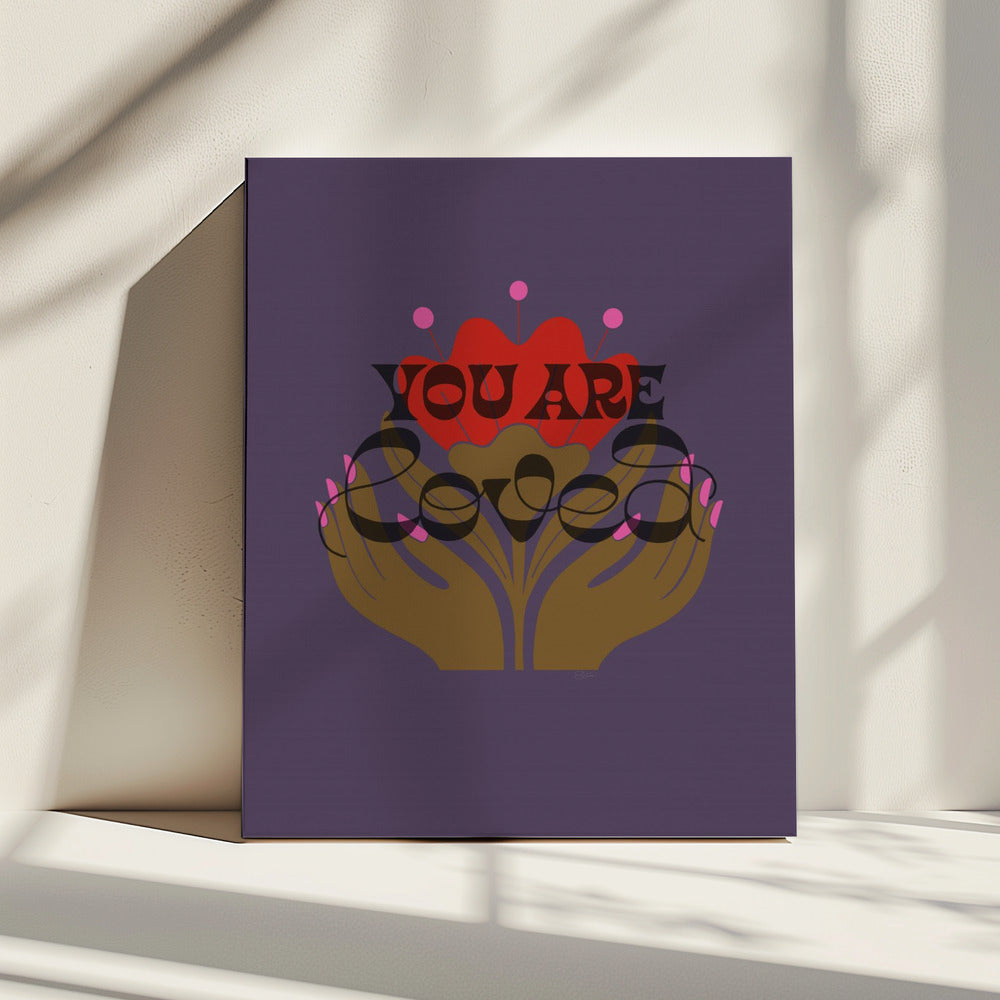 You Are Loved Purple | Canvas