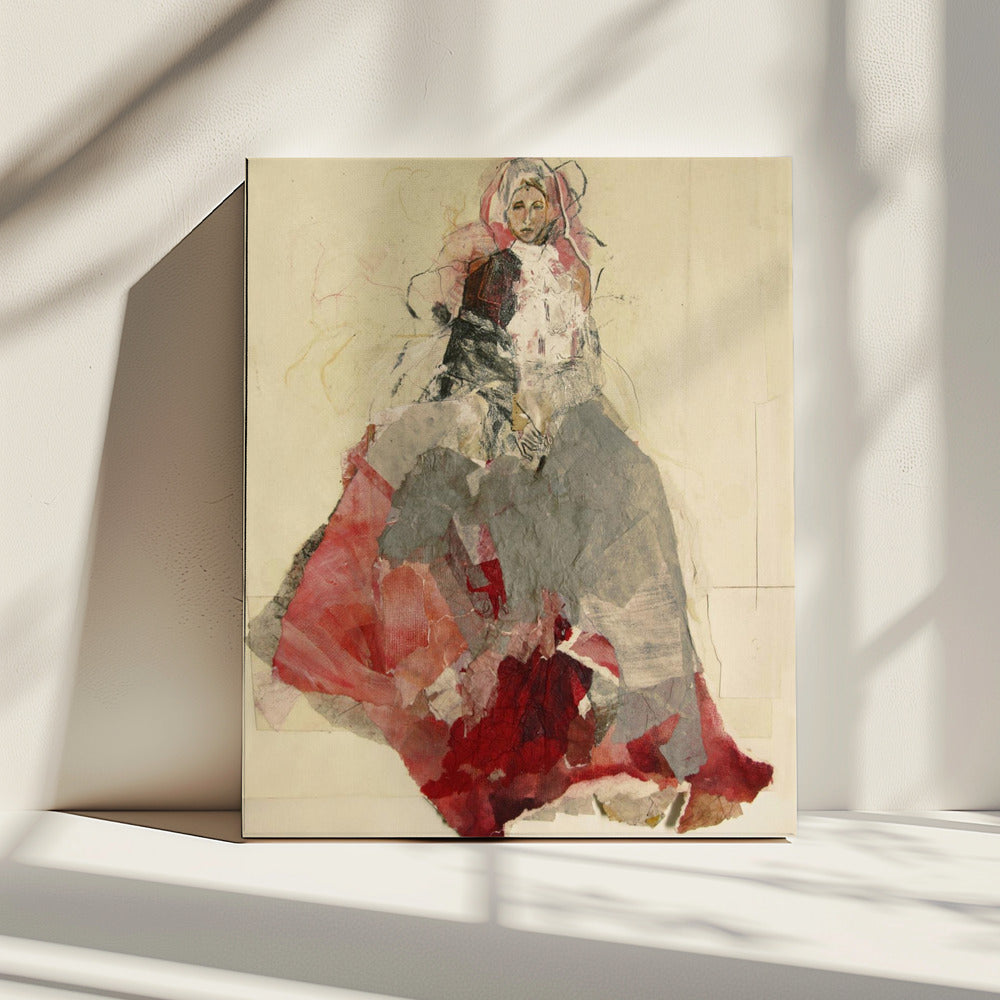 Woman Portrait with Colorful Dress | Canvas