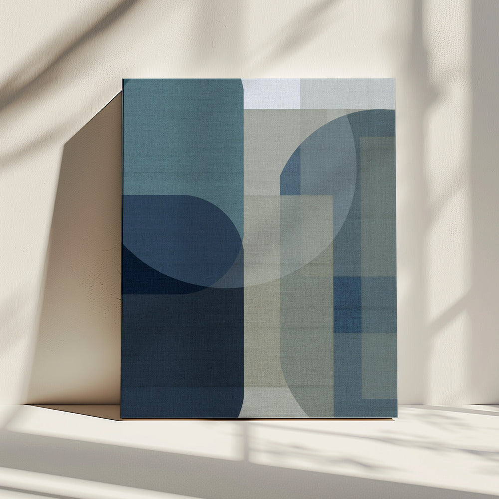 Woven Blue Layers 1 | Canvas