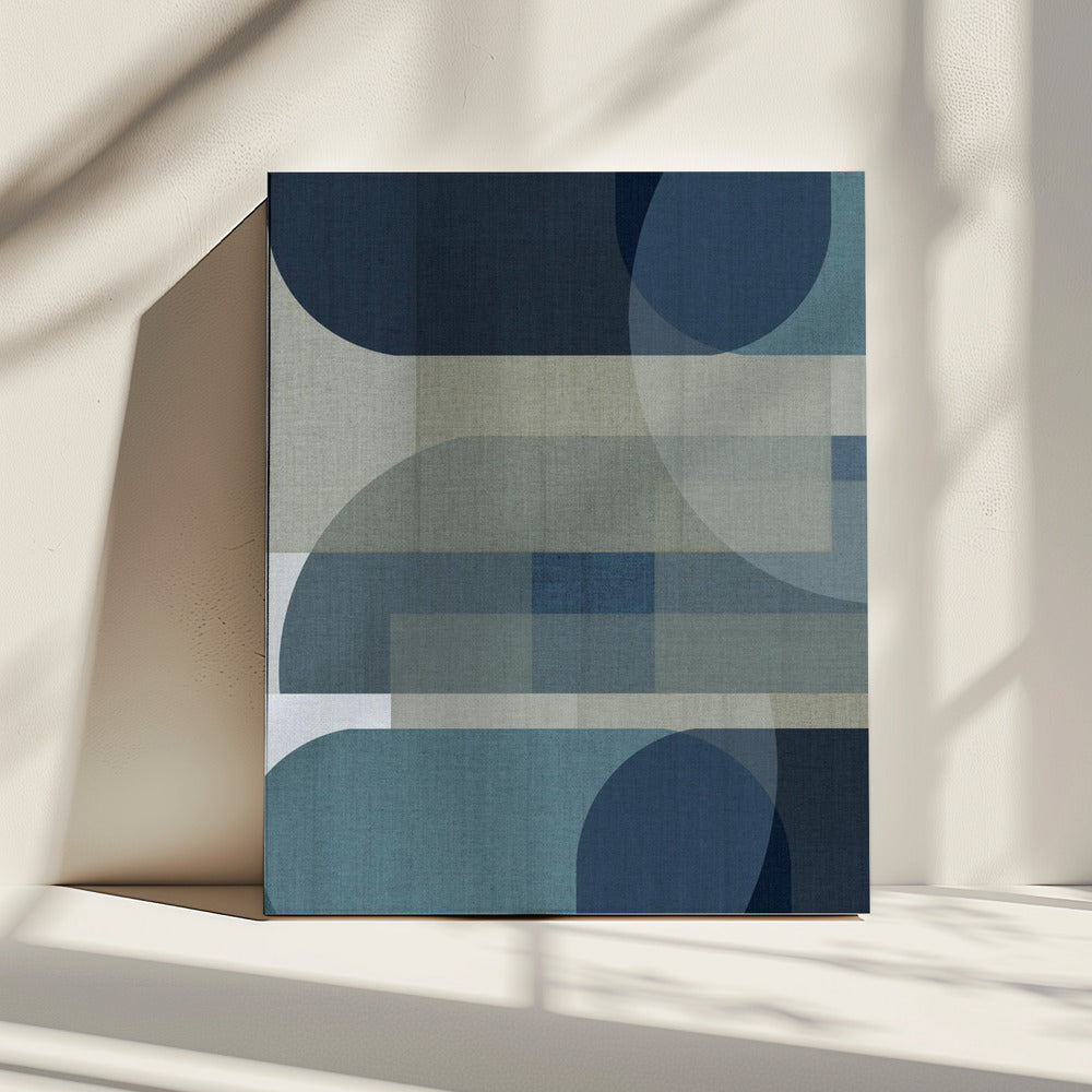 Woven Blue Layers 3 | Canvas