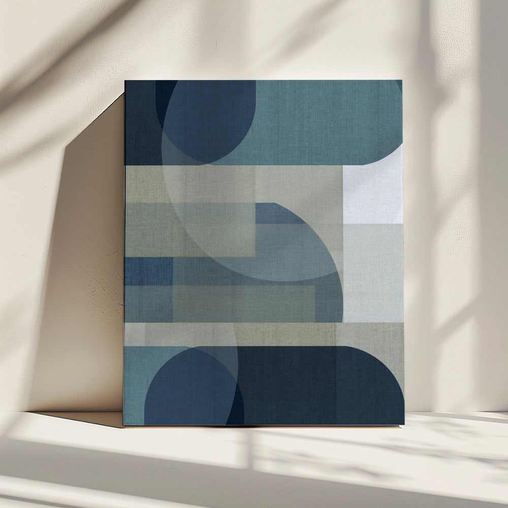 Woven Blue Layers 4 | Canvas
