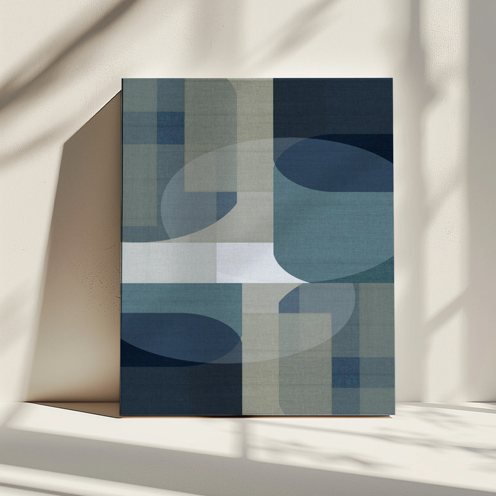 Woven Blue Layers 5 | Canvas