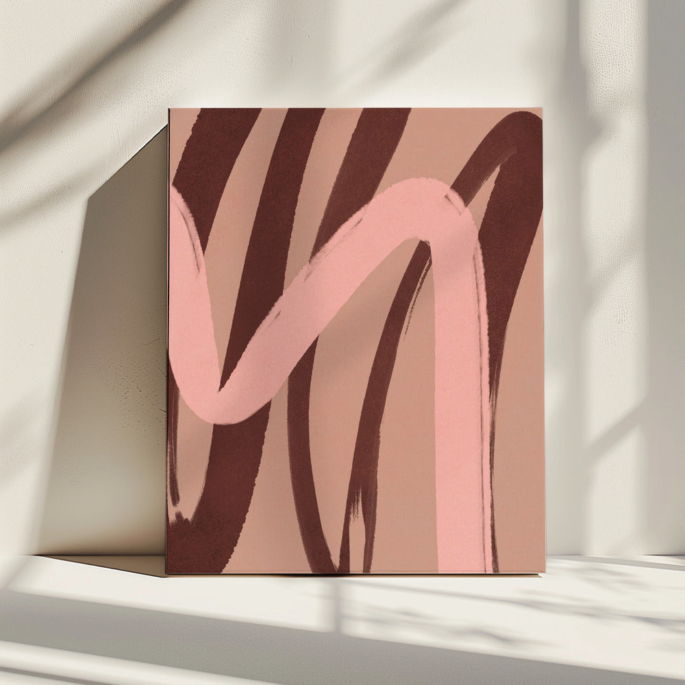 Curved Hues Dance | Canvas