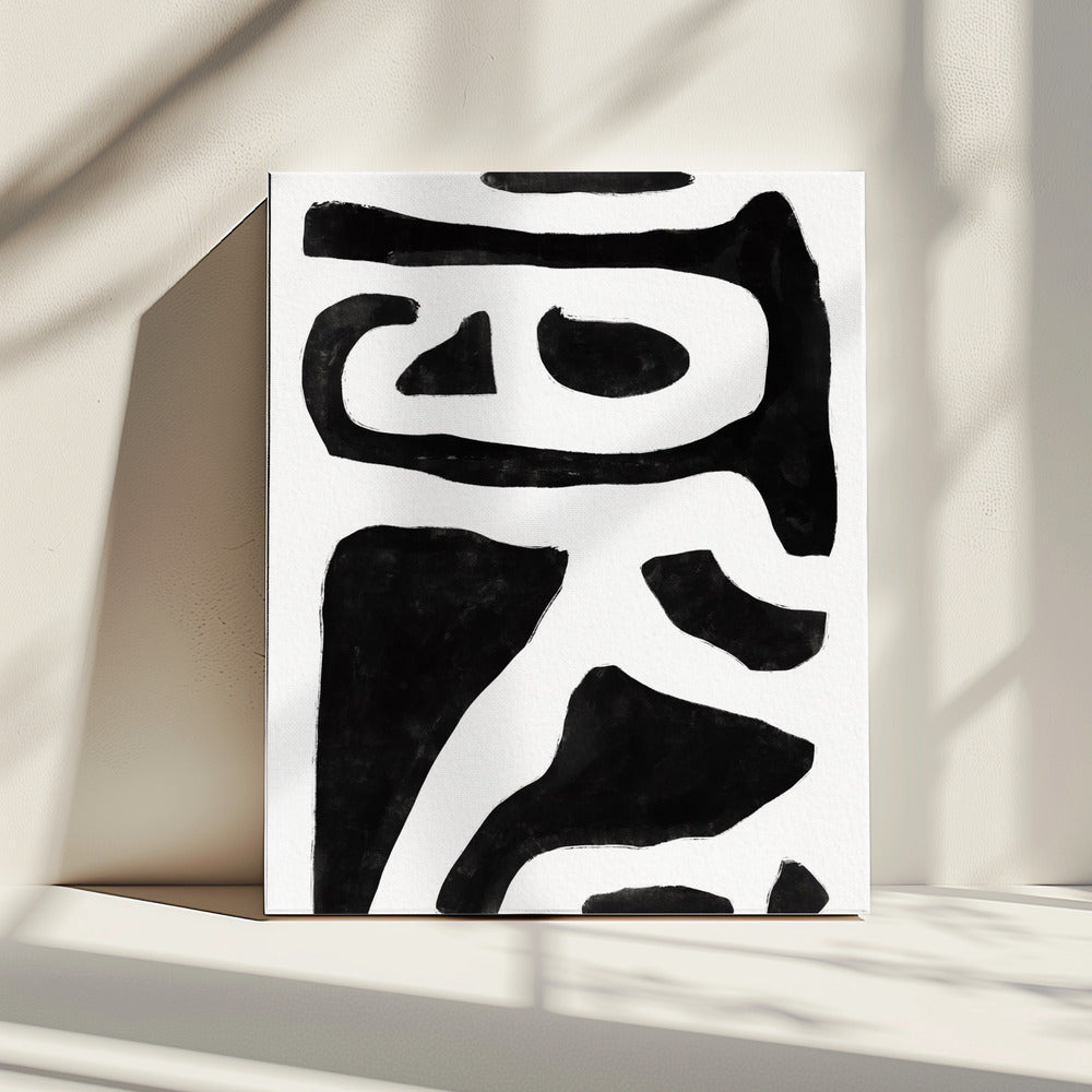 Black and White Abstract | Canvas