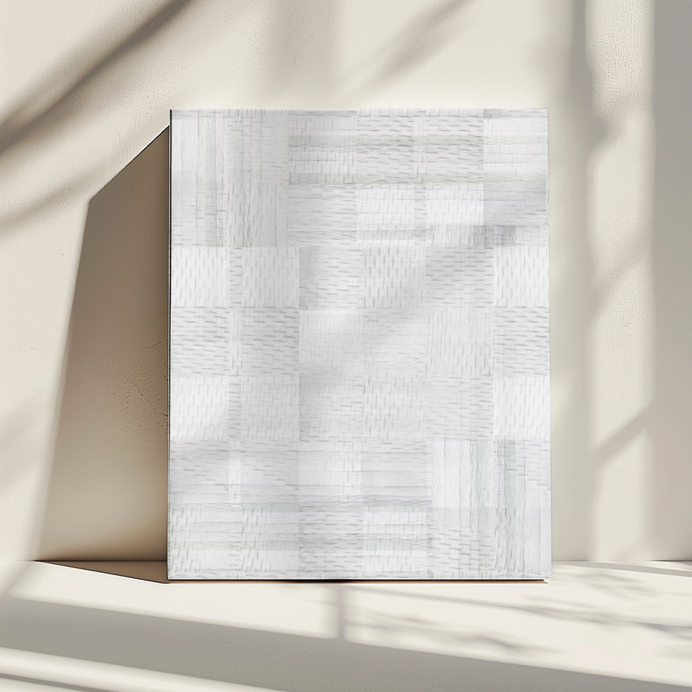 White Woven Blocks 2 | Canvas