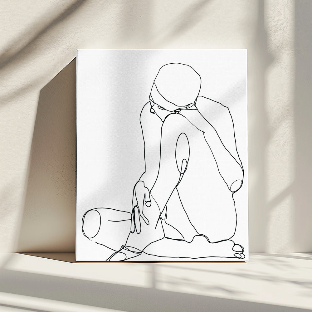 Line Drawing Man | Canvas