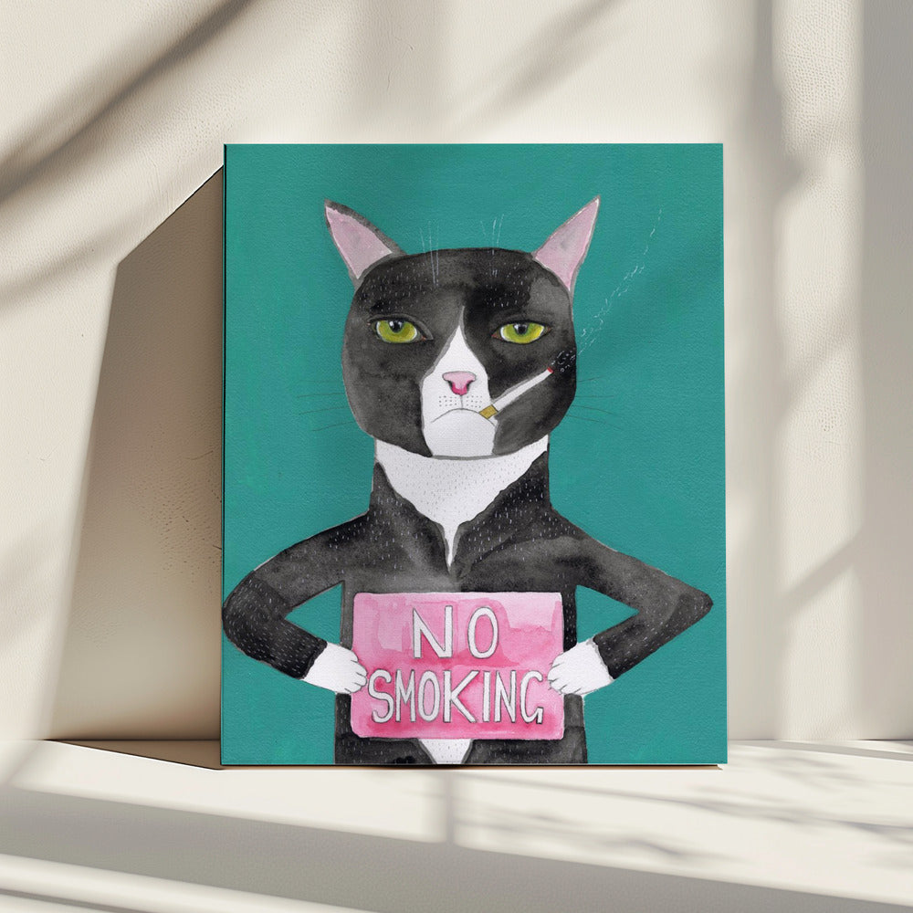 Smoking cat | Canvas