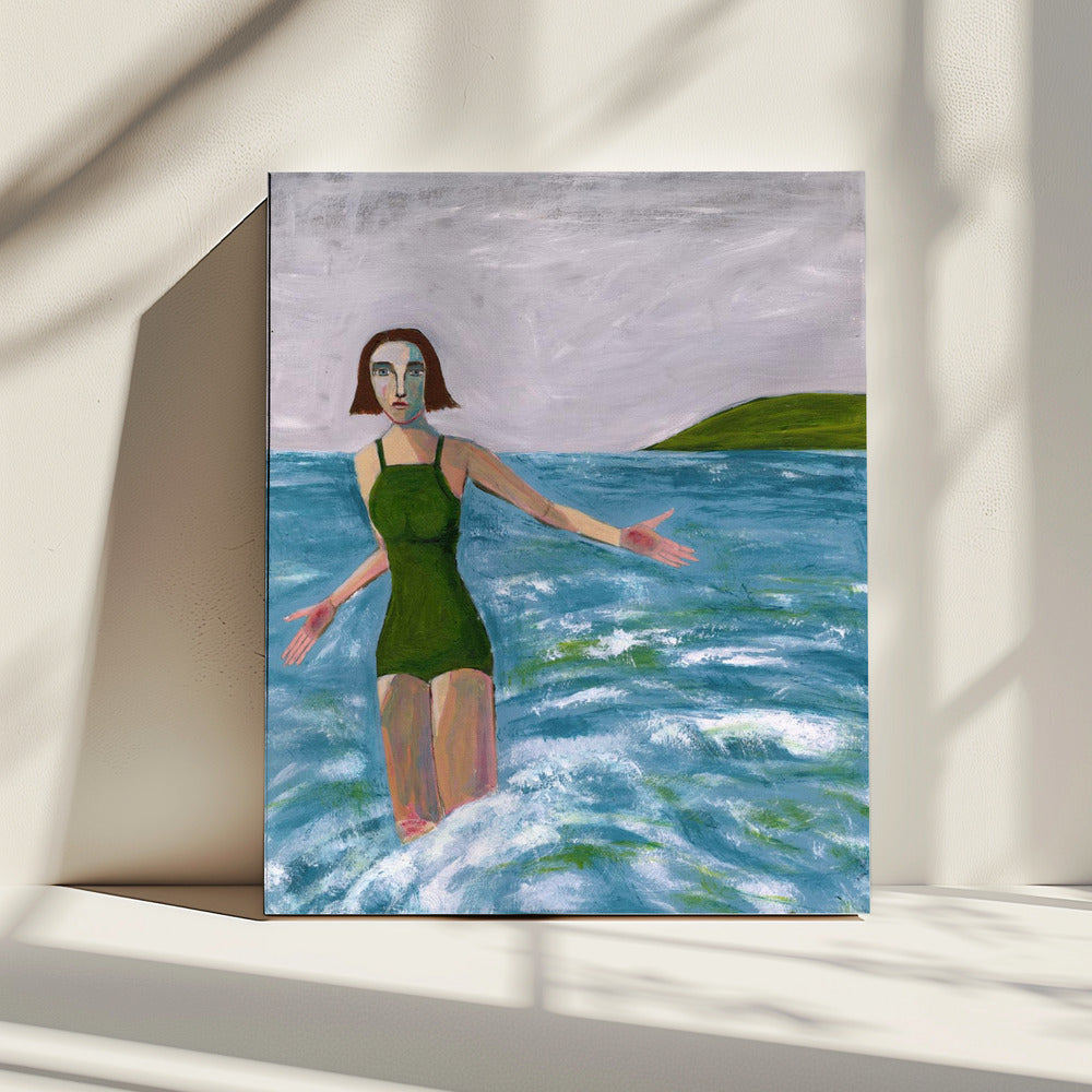 Woman by the sea | Canvas