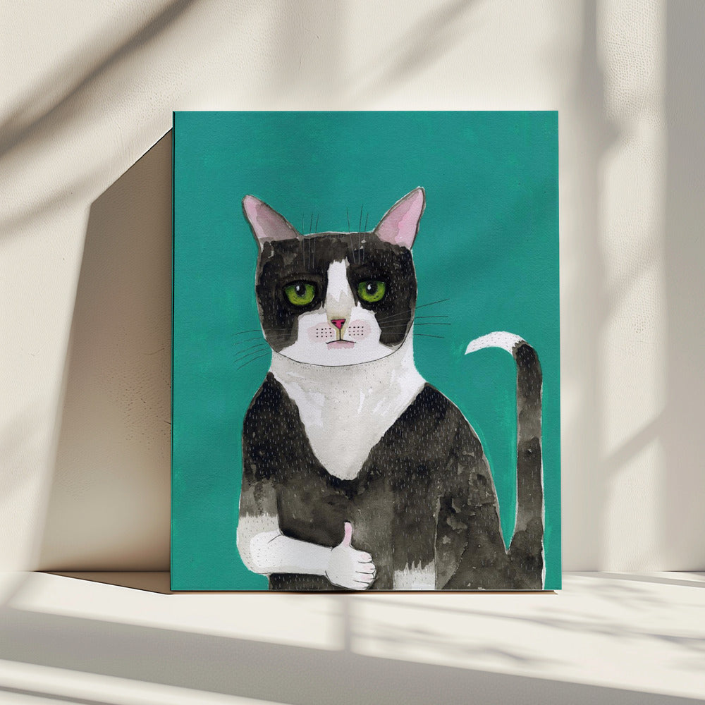 Cat thumbs up | Canvas