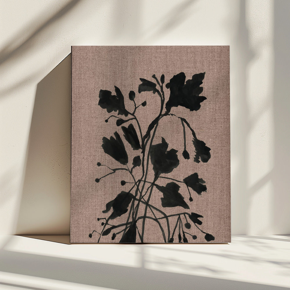 Black Floral II | Canvas