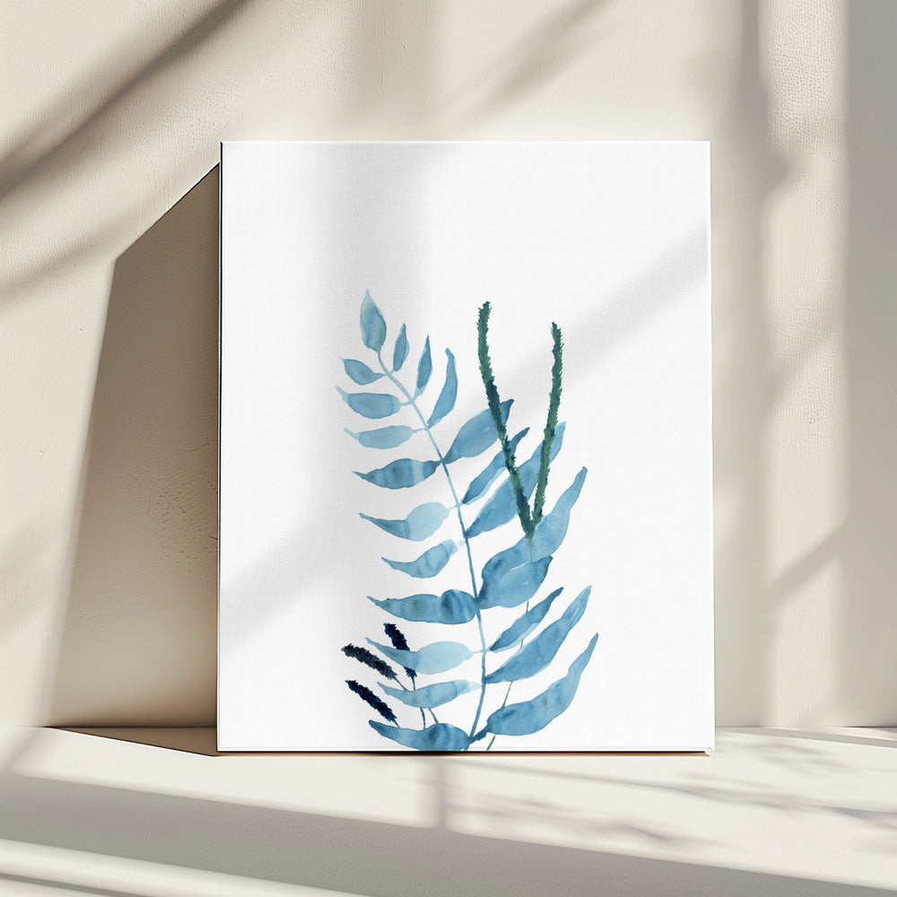 Blue Watercolour Flowers 2 | Canvas