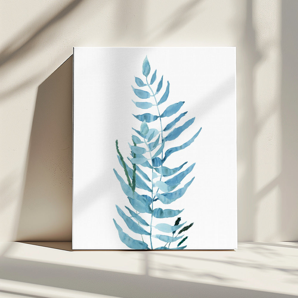 Blue Watercolour Flowers 3 | Canvas