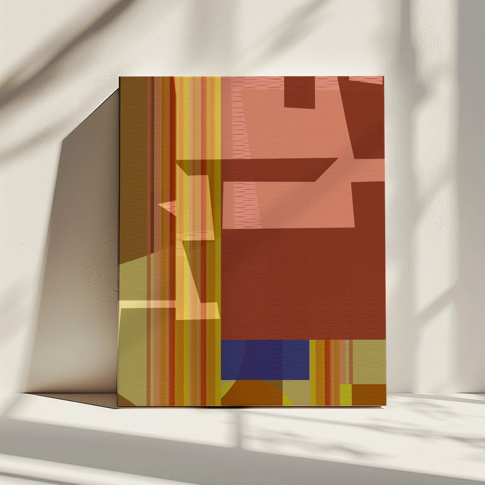 Yellow Red Woven 2 | Canvas