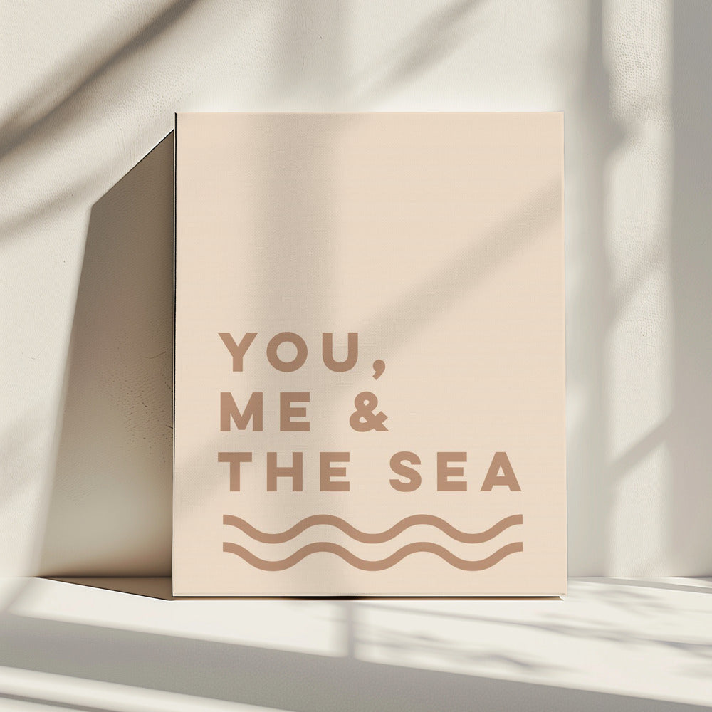 You Me And The Sea (Sand) | Canvas