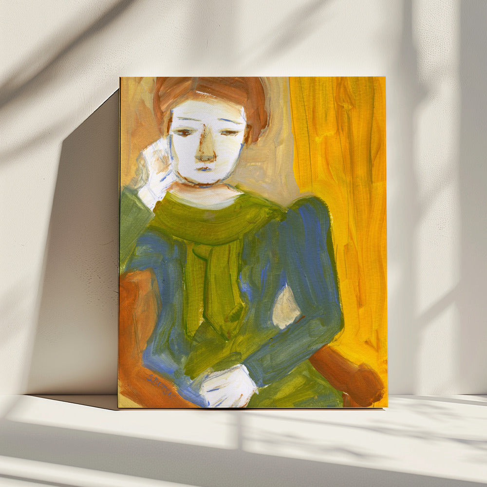 Lady Thinking | Canvas