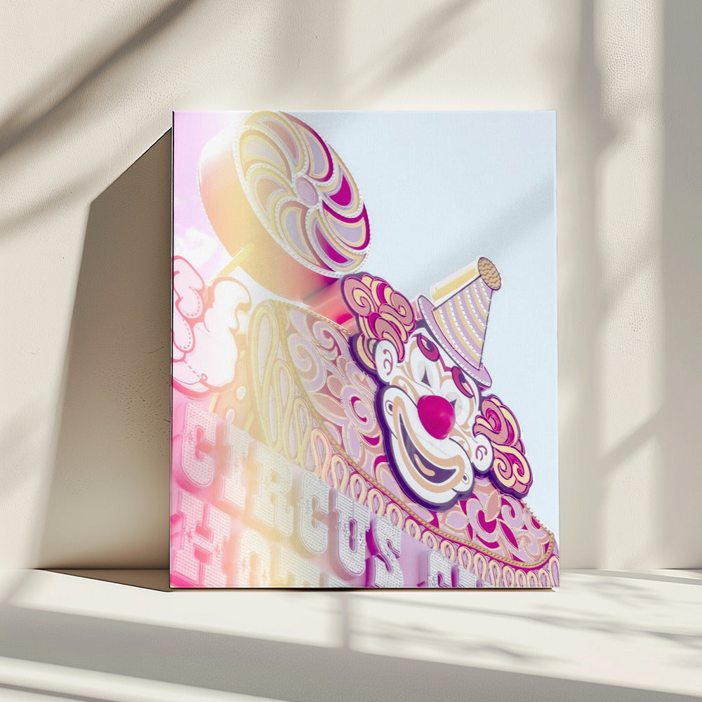 Circus Sign Flare Portrait | Canvas