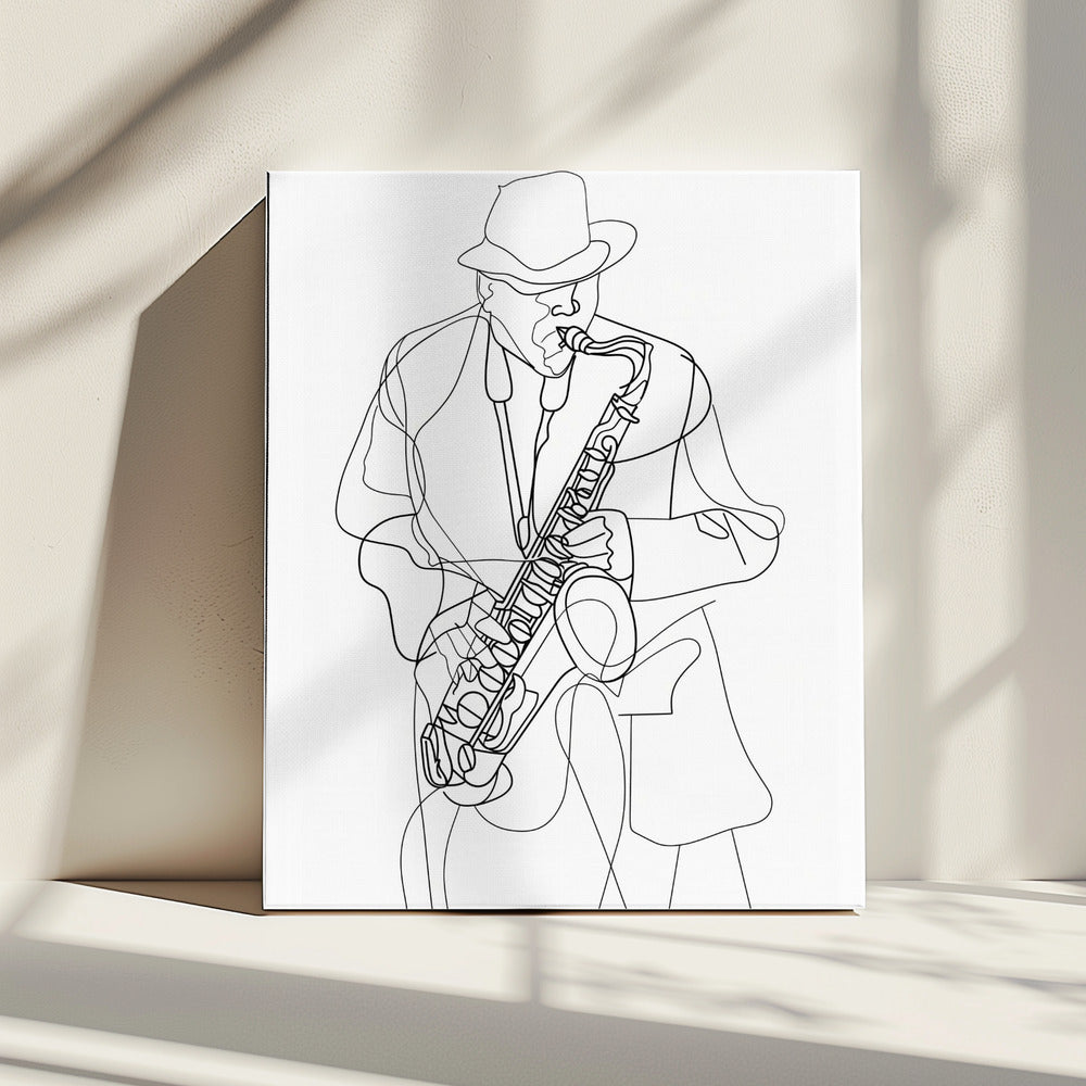 Line Art Musican 2 | Canvas