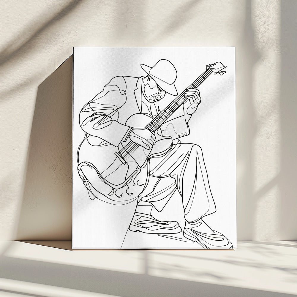 Line Art Musican 3 | Canvas