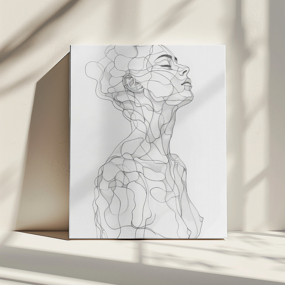 Lines Art Woman 14 | Canvas