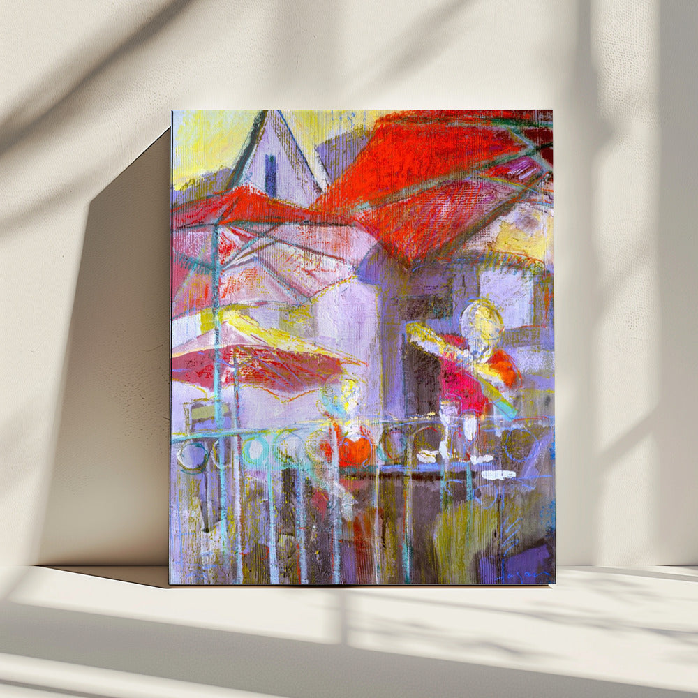 Red Umbrellas | Canvas