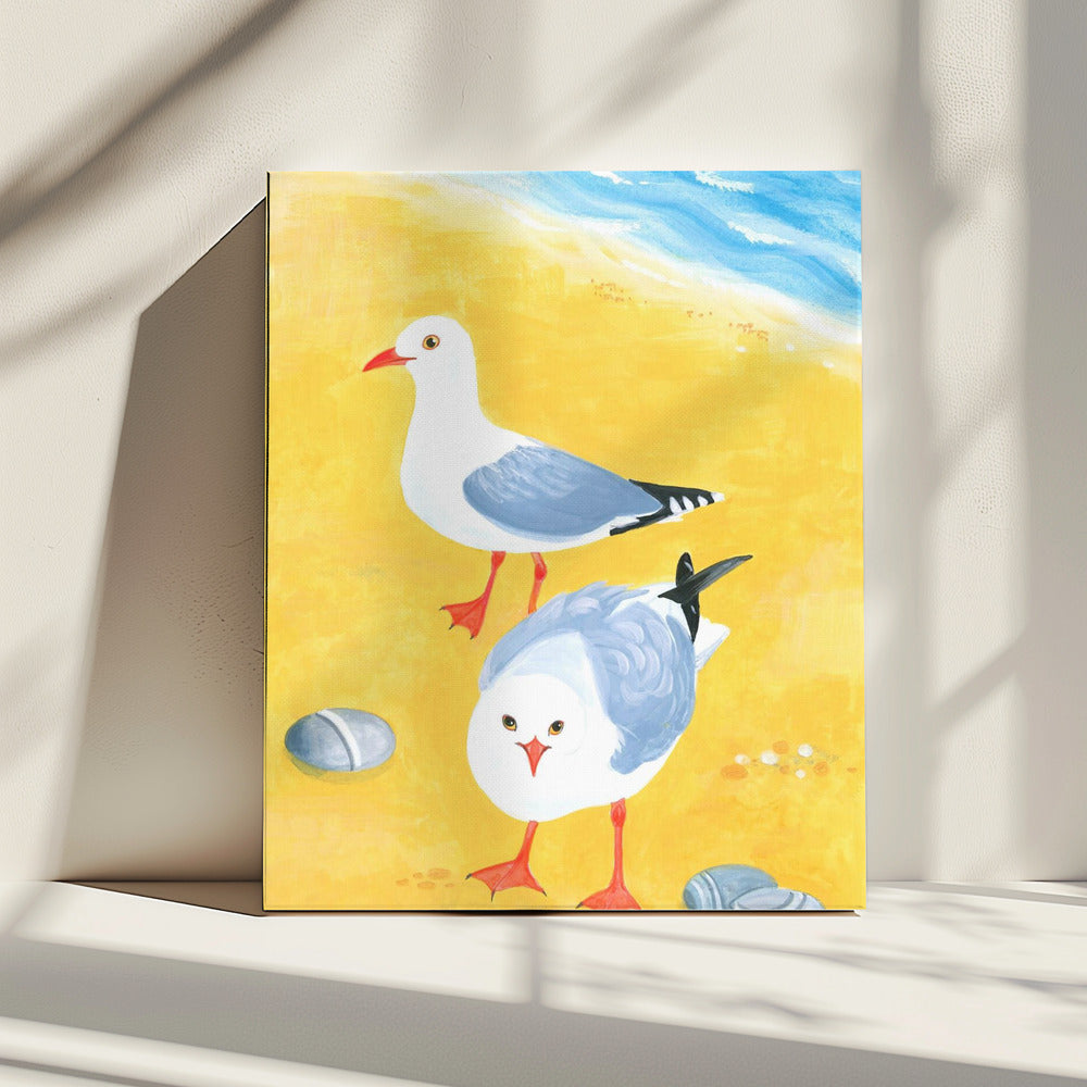Seaside Seagulls | Canvas