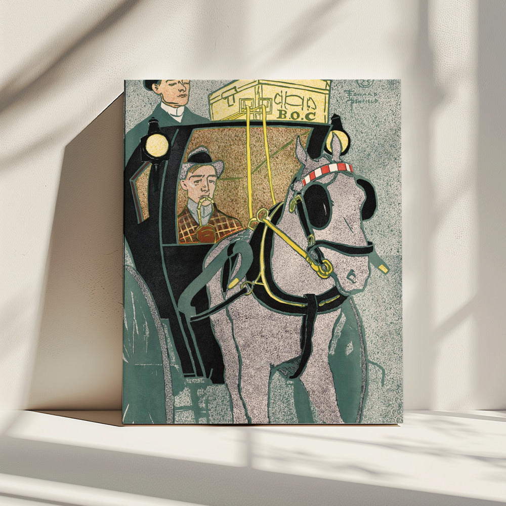 Man In Carriage (1896) | Canvas