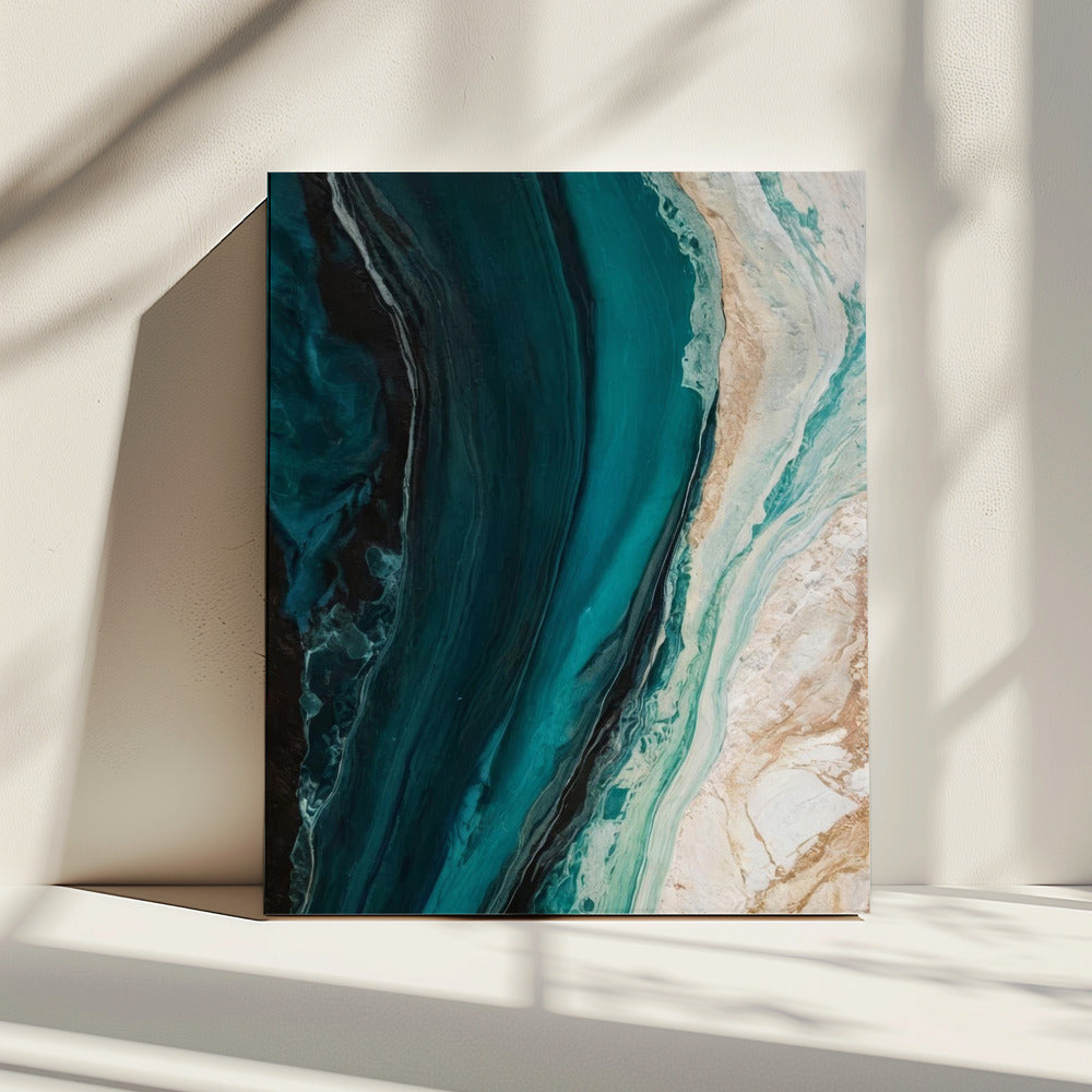 Oceanic Marble Flow | Canvas