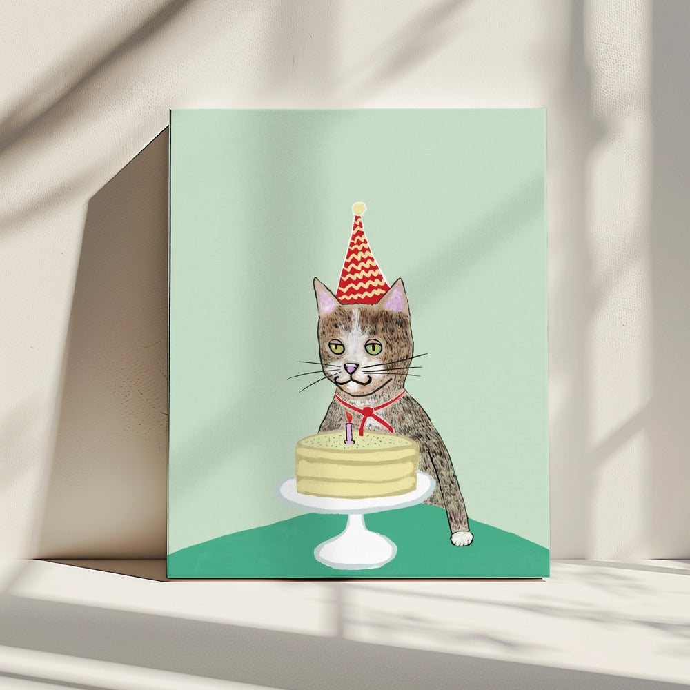 Birthday cat | Canvas