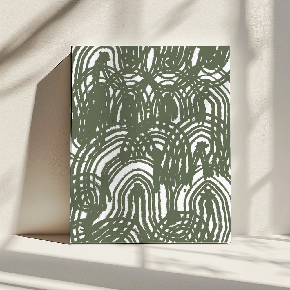 Green Pattern | Canvas