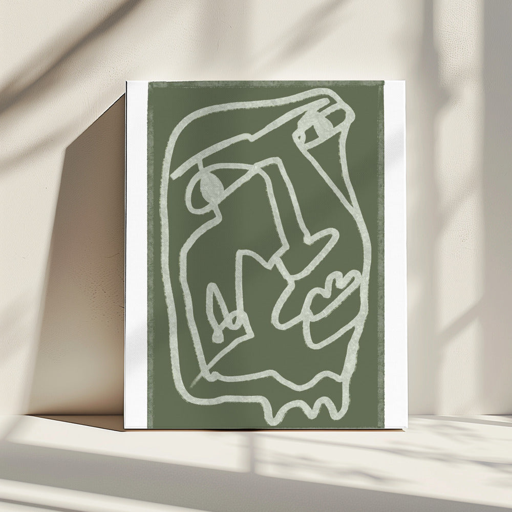 Green abstract | Canvas