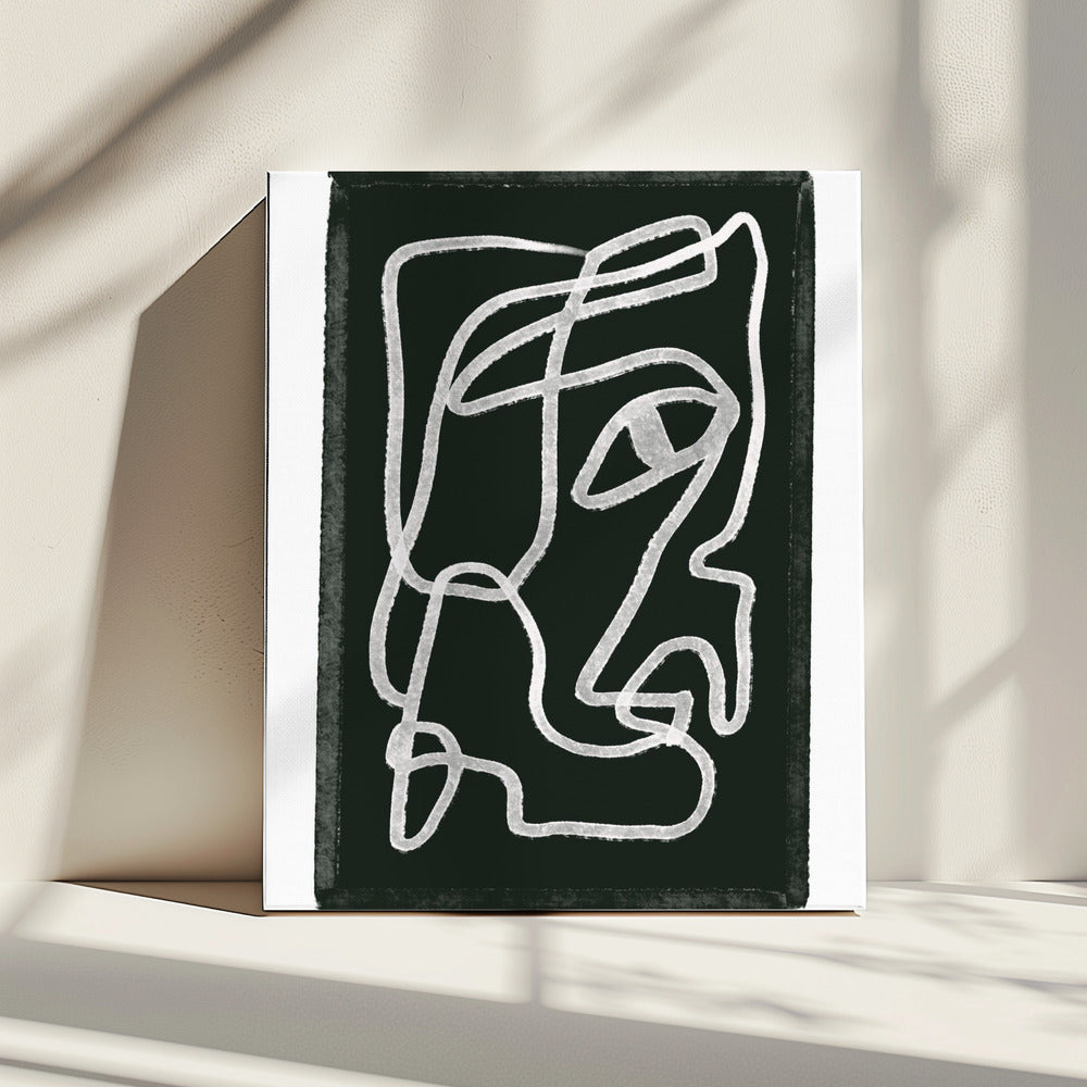Abstract lines black | Canvas