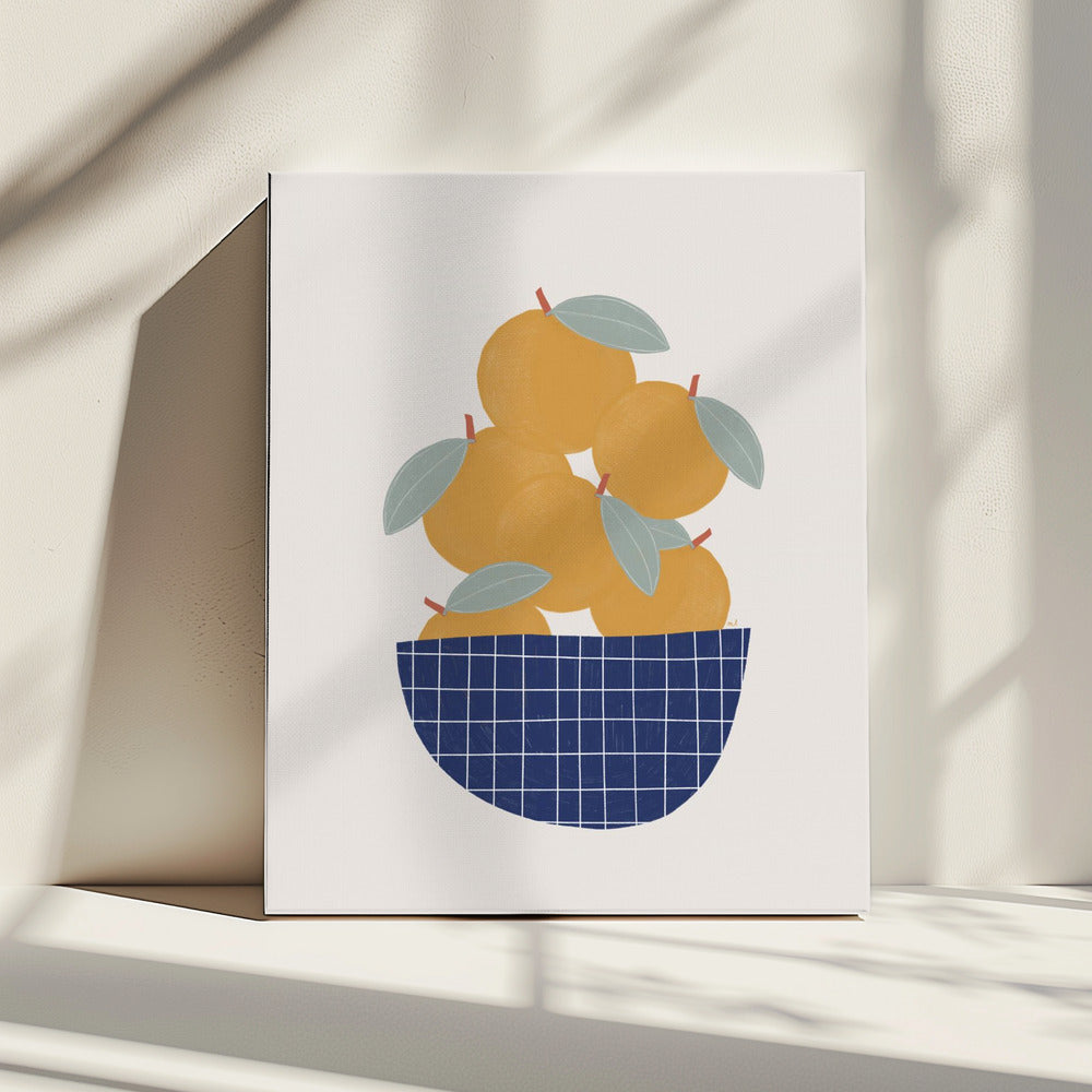 Bowl of Oranges | Canvas