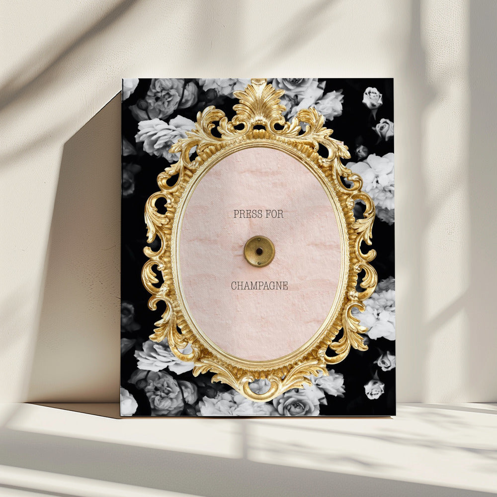 Champagnedarkfloral Ratio2x3 | Canvas