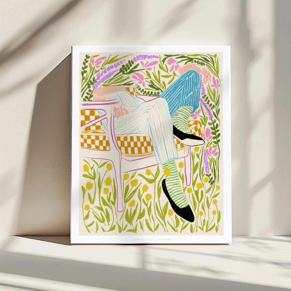 Jlr Quiet in the garden 2 | Canvas