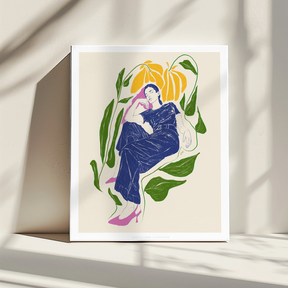 Jlr Quiet in the garden | Canvas