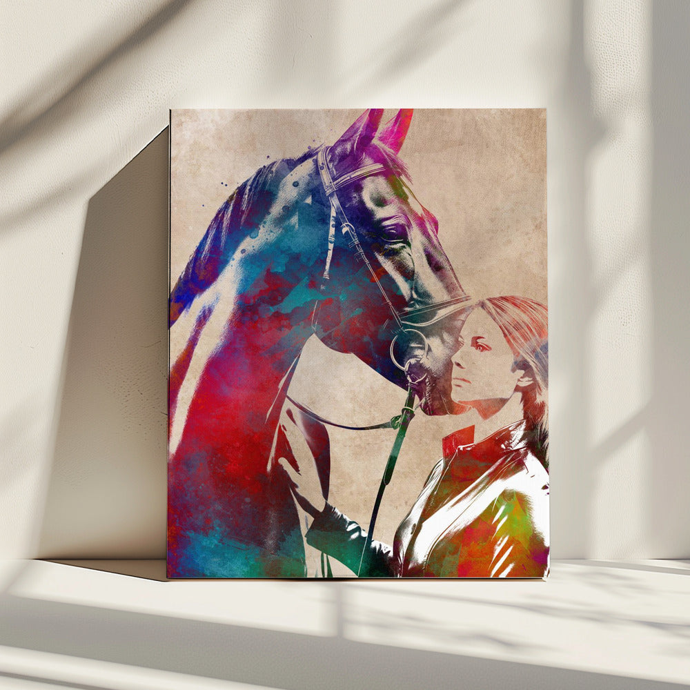 Horse Rider sport art | Canvas
