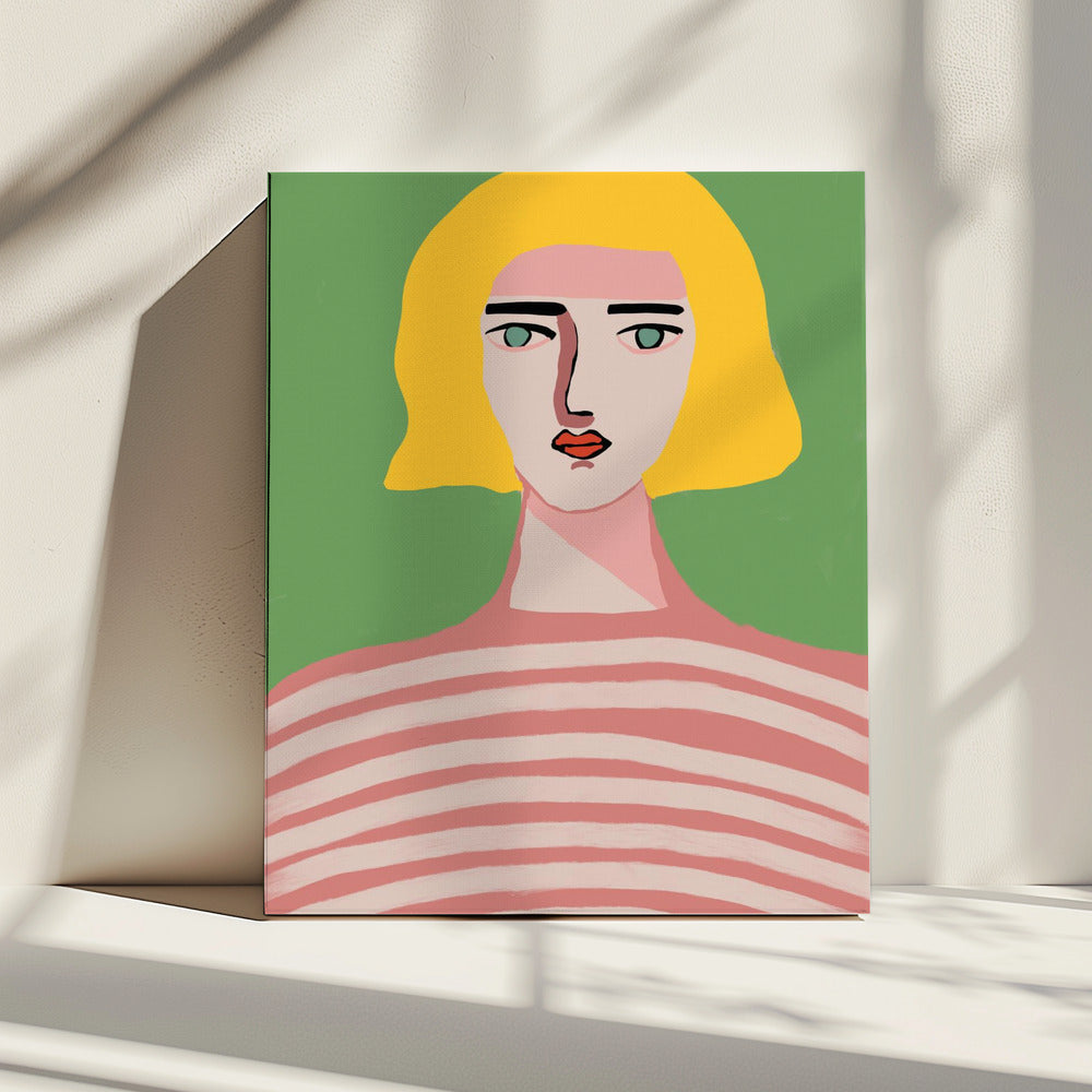 Lady with blonde hair | Canvas
