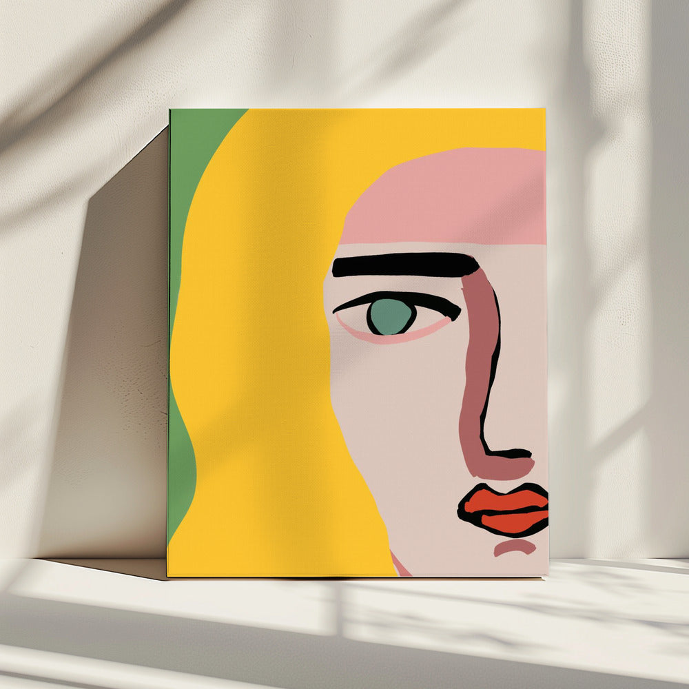 Closeup face blonde | Canvas