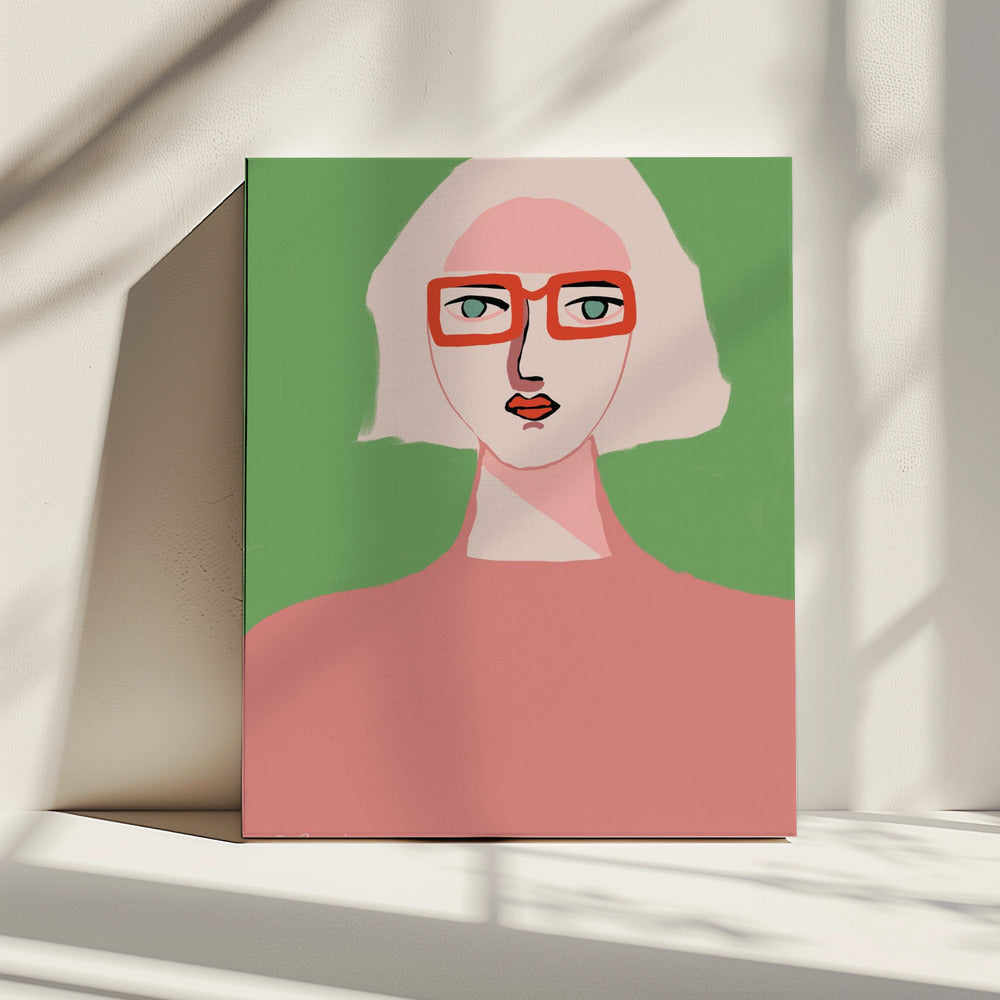 Lady with light hair | Canvas