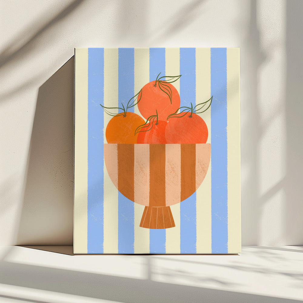 Bowl of Oranges | Canvas