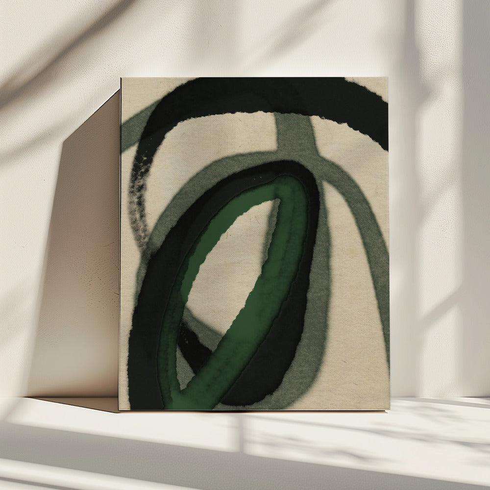 Emerald Whorls | Canvas