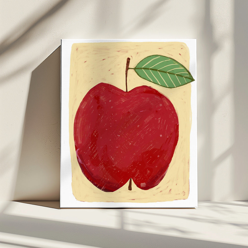 Big red apple | Canvas