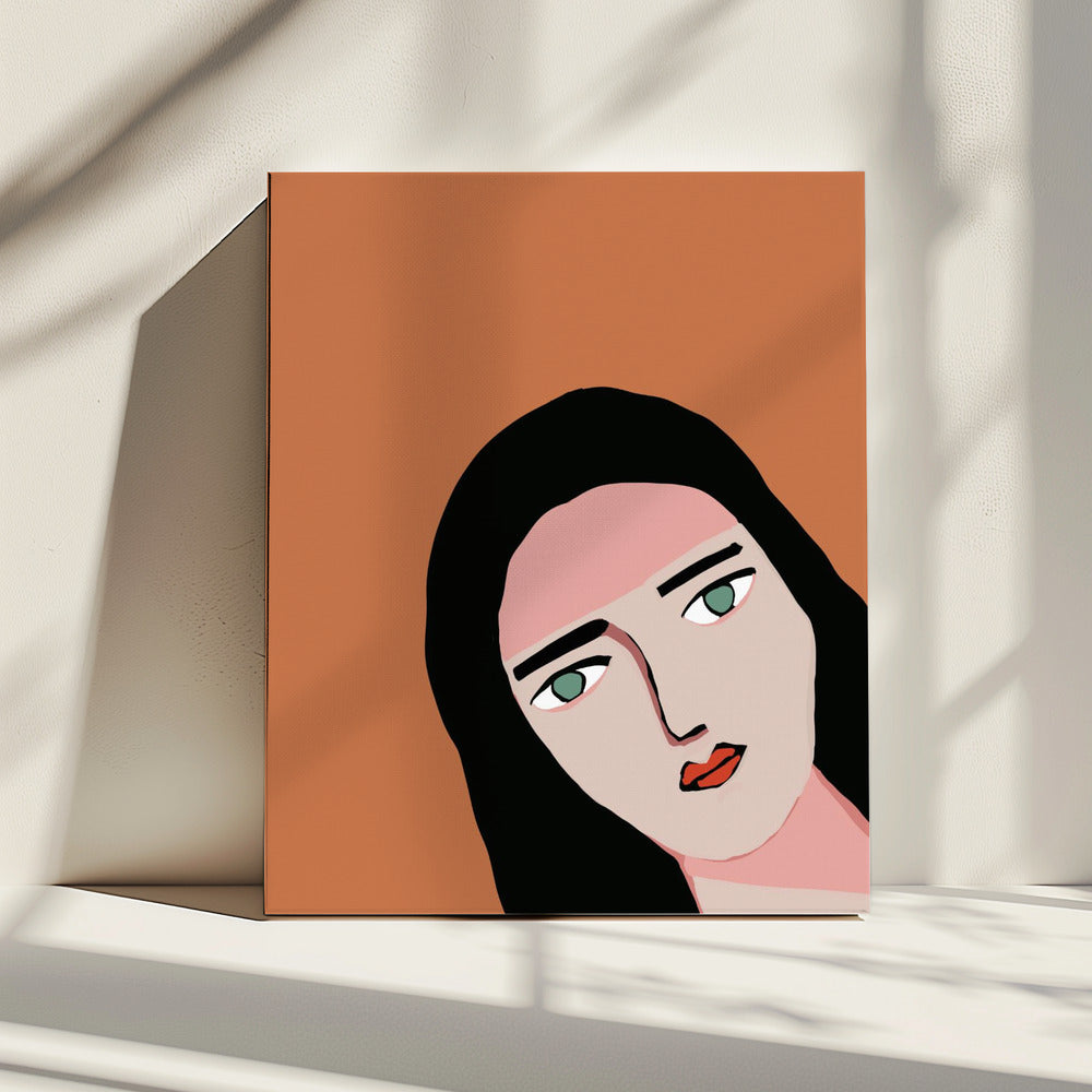 Lady peaking | Canvas