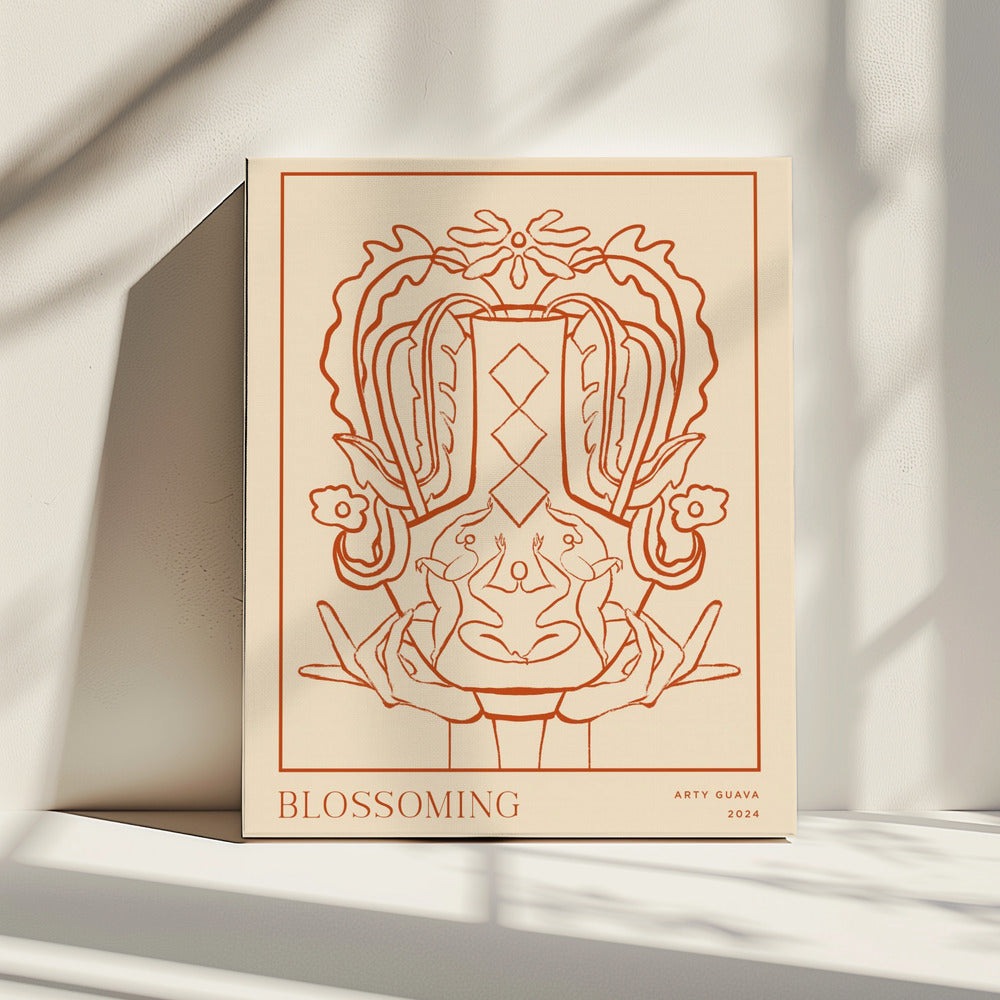 Vessel Collection : Blossom (LineArt) | Canvas