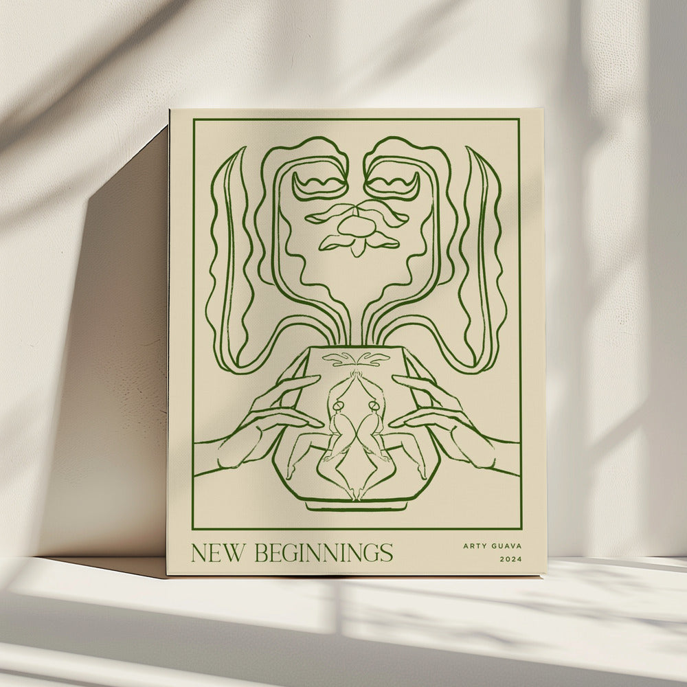 Vessel Collection : New Beginnings (LineArt) | Canvas